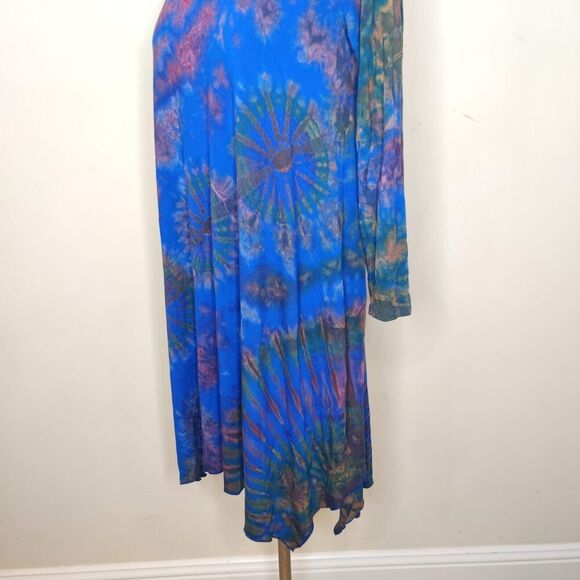 Je T'aime Tie Dye Dress Long Sleeve Stretch Knit - Picture 5 of 9